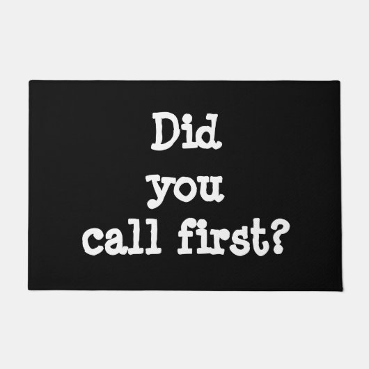 Paillasson Vous avez appelé la première natte drôle (Devant)