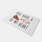 Paillasson Vous avez une pizza de mon coeur (Incliné)