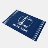 Paillasson Vous Bateau ou Nom Classic Phare Nautique (Incliné)
