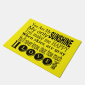 Paillasson Vous Êtes Mon Matelas De Porte Soleil (Incliné)