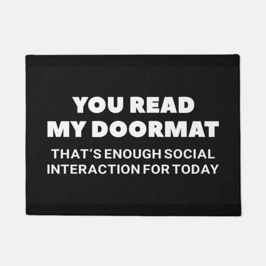 Paillasson Vous Lisez Mon Panier (Devant)