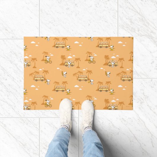 Paillasson Voyage sur route | Peanuts Snoopy Beach Motif (Intérieur)