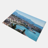 Paillasson Vue aérienne de la ville divisée en front de mer,  (Incliné)