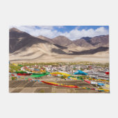 Paillasson Vue aérienne du monastère de Samye - Tibet, Asie (Devant)