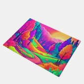 Paillasson Vue Coucher de soleil coloré (Incliné)