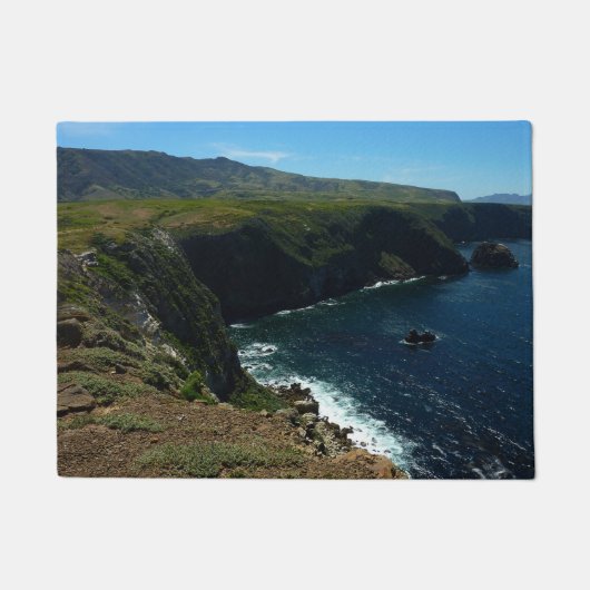 Paillasson Vue de l'île Père Noël Cruz dans les îles Channel (Devant)