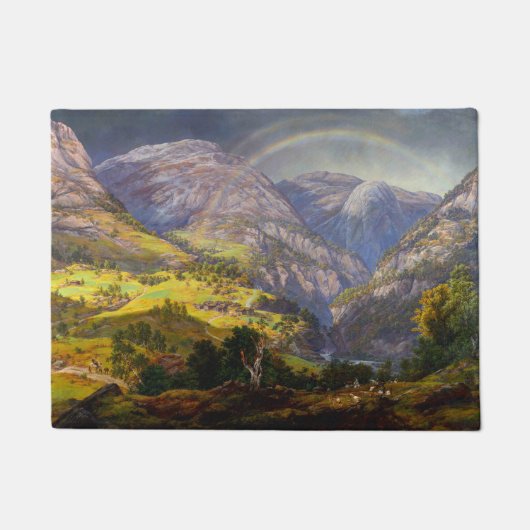 Paillasson Vue de Stalheim en Norvège (Johan Christian Dahl) (Devant)