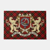 Paillasson Wallace Clan Badge & Tartan Doormat (Devant)