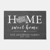 Paillasson WASHINGTON État personnalisé (Devant)