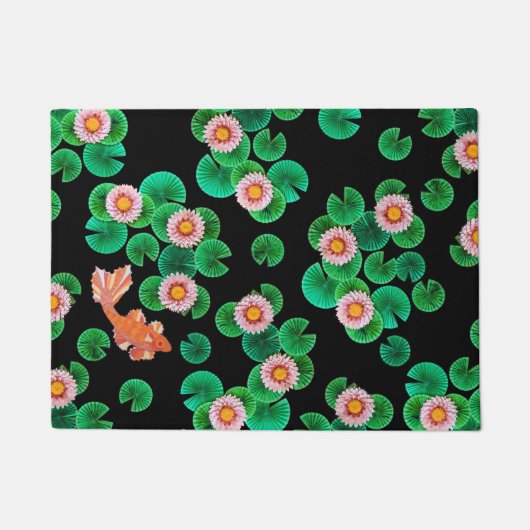 Paillasson Water Lilies and Koi Fish (Devant)