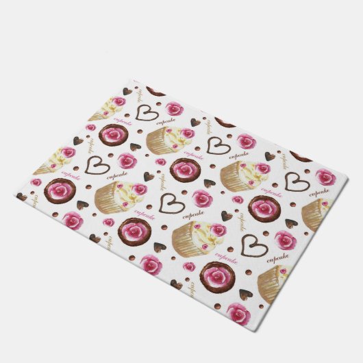 Paillasson Watercolor cupcakes (Incliné)