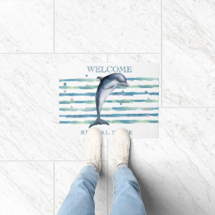 PAILLASSON WATERCOLOR DOLPHIN ART LOCATION DE VACANCES