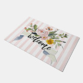 Paillasson Watercolor Floral Welcome (Incliné)