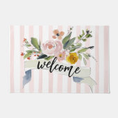 Paillasson Watercolor Floral Welcome (Devant)