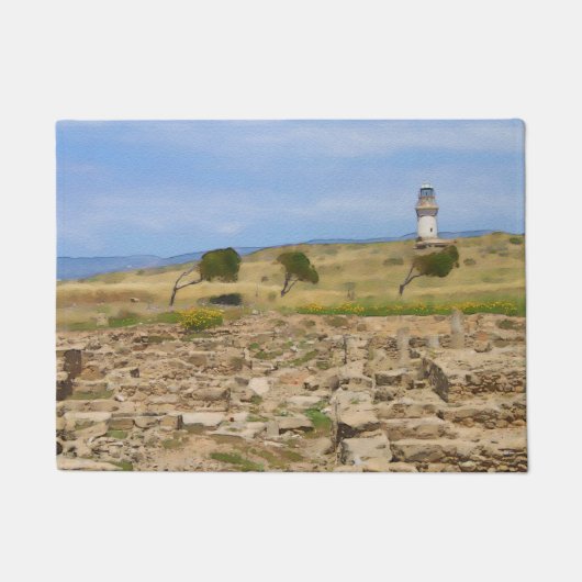 Paillasson Watercolor lighthouse (Devant)