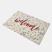 Paillasson Watercolor Wildflowers Welcome (Incliné)
