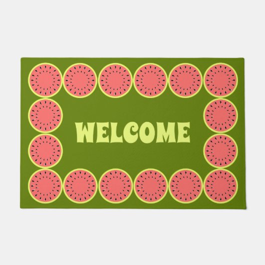 Paillasson Watermelon Rose Welcome (Devant)