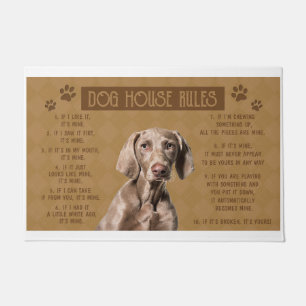 Paillasson Weimaraner Dog House Rules, If It's Brock, It’s Yo