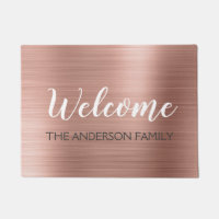 Welcome Blush Pink - Rose Gold Nom de famille