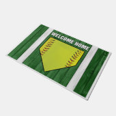 Paillasson Welcome Home Baseball Design (Incliné)