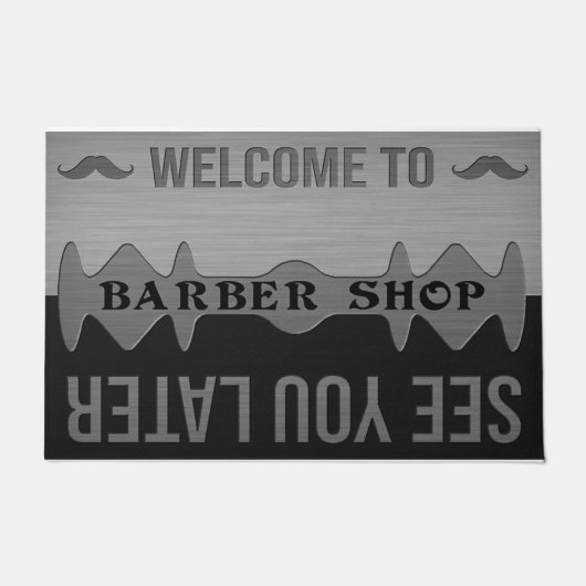 Paillasson Welcome To Barber Shop, See You Later (Devant)