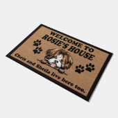 Paillasson  Welcome To Our Home Custom Dog Doormat (Incliné)