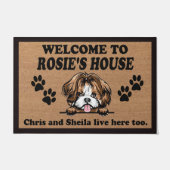 Paillasson  Welcome To Our Home Custom Dog Doormat (Devant)