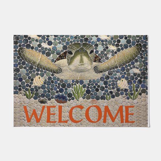 Paillasson Welcome Turtle Doormat, Cute Turtle (Devant)