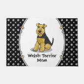 Paillasson Welsh Terrier Maman mignonne Chien Maman (Devant)