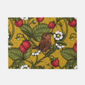 Paillasson Wens et fraises sur mustrard (Devant)