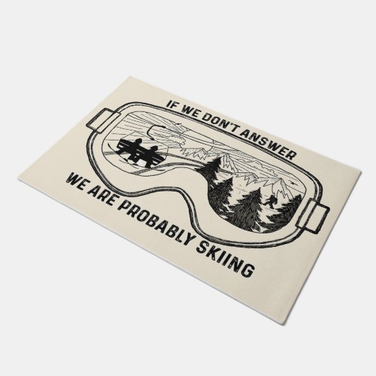 Paillasson We're Probably Skiing Mat (Incliné)