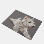 Paillasson westie au repos (Incliné)