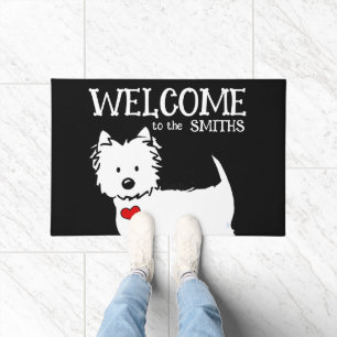 Paillasson Westie Black Welcome Mat