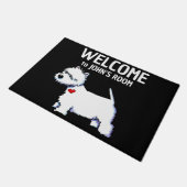 Paillasson Westie Black Welcome Mat (Incliné)