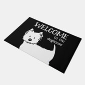 Paillasson Westie Black Welcome Mat (Incliné)