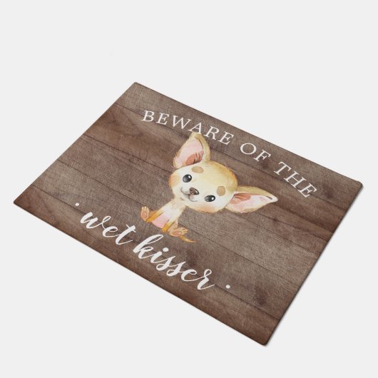 Paillasson Wet Kisser Chihuahua Chiot Chien Chien Chien Chien (Incliné)