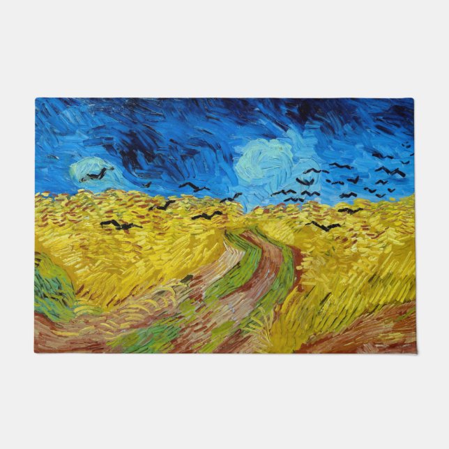 Paillasson Wheatfield with Crows, Van Gogh (Devant)