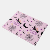 Paillasson Whimsical "Run Away With Me" Halloween Witch & Bat (Incliné)