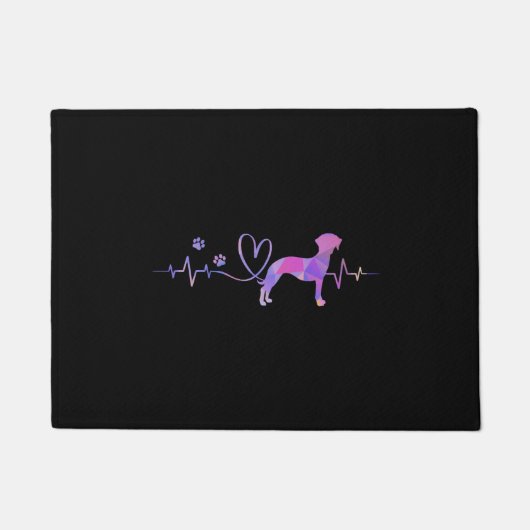 Paillasson Whippet Heartbeat (Devant)