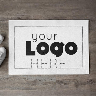Paillasson White Business Welcome Mat Company Logmat