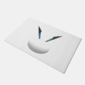 Paillasson White Globe less est plus design Art moderne (Incliné)