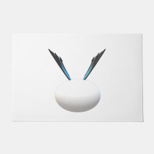 Paillasson White Globe less est plus design Art moderne