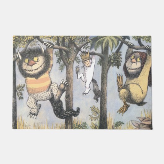 Paillasson Wild Things and Max Swinging From Trees (Devant)