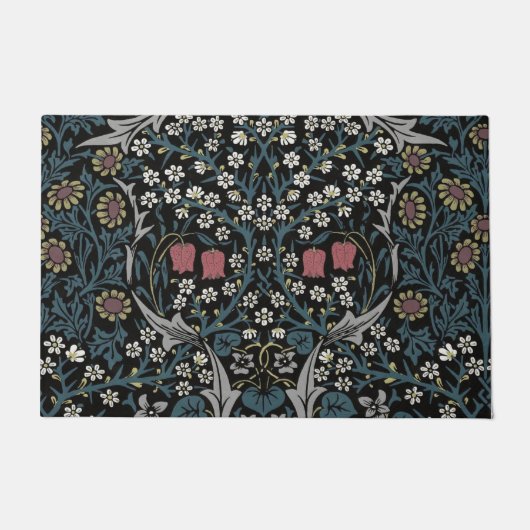 Paillasson William Morris Blackthorn Floral Art Nouveau (Devant)