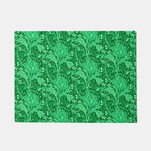 Paillasson William Morris Damask, Emerald Green (Devant)