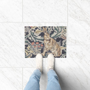 Paillasson William Morris Forêt Lapin Vintage Floral