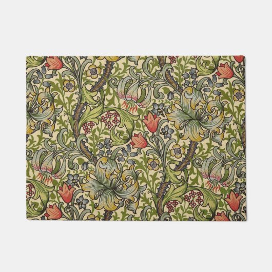 Paillasson William Morris Golden Lily Motif restauré (Devant)