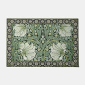 Paillasson William Morris Green Pimpernel Motif Vintage (Devant)