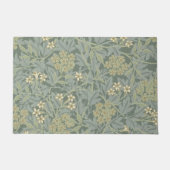 Paillasson William Morris Jasmine Bleu Vert Art Botanique (Devant)