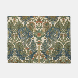 Paillasson William Morris Le Paon Art Nouveau Vintage